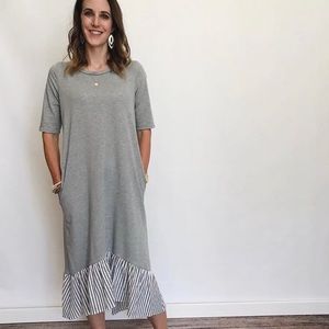 Grey dress with pockets